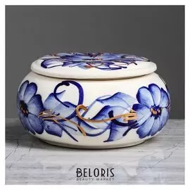 Шкатулка "Фантазия", роспись цветы