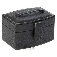 Шкатулка кожзам для украшений "Чёрная ночь" 9х15,5х11 см