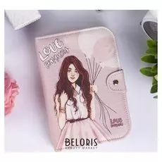 Шкатулка кожзам для украшений "Девушка с воздушными шарами" 5х20х14 см