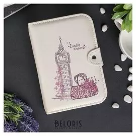 Шкатулка кожзам для украшений "Лондон" 5х20х14 см