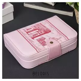 Шкатулка кожзам для украшений "Триумфальная арка" 5,5х20х14,5 см