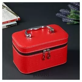 Шкатулка кожзам "Питон" адское пламя 11,5х19х11 см