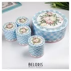 Шкатулка металл "Нежное прикосновение" (Набор из 5 шт) 21,5х21,5х9,5 см