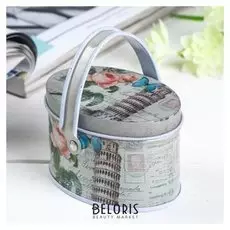 Шкатулка с ручкой "Цветочный ковер"