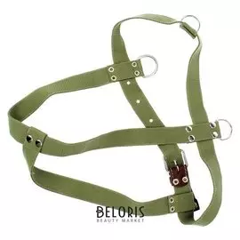 Шлейка брезентовая однослойная многоразмерная, 3,5 см, ОШ 56 см, ОГ 87-106 см