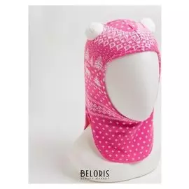 Шлем детский, цвет розовый/белый, размер 48-50