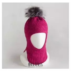 Шлем-капор детский, цвет фуксия, размер 50-52