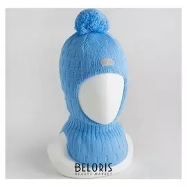 Шлем-капор детский, цвет голубой, размер 50-52