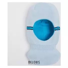 Шлем-капор детский, цвет голубой, размер 50-52