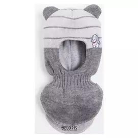 Шлем-капор детский, цвет графитовый, размер 44-46