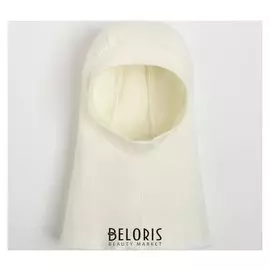 Шлем-капор детский, цвет молочный, размер М (0.6-1.5 года)