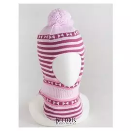 Шлем-капор детский, цвет розовый, размер 48-50