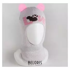 Шлем-капор детский, цвет серый, размер 52-54