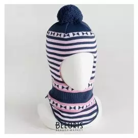 Шлем-капор детский, цвет синий, размер 50-52