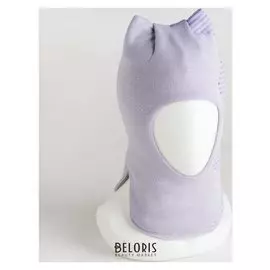 Шлем-капор детский, цвет, сиреневый, размер 46-48