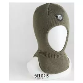 Шлем-капор для мальчика, цвет хаки, размер 48-50