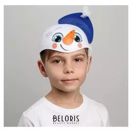 Шляпа карнавальная снеговичок"