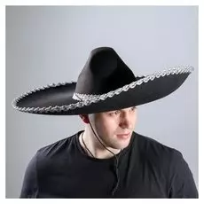 Шляпа «Сомбреро», серебряный кант