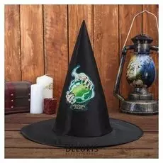 Шляпа ведьмы «Очарую», цвет чёрный