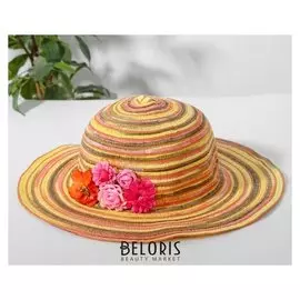 Шляпка «Цветочки», р-р 50-52