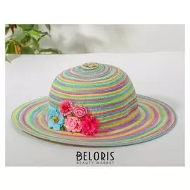 Шляпка «Цветочки», р-р 50-52