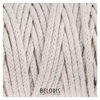 Шнур для рукоделия хлопковый "Софтино" 100% хлопок 4 мм, 50м/140гр (Кремовый)