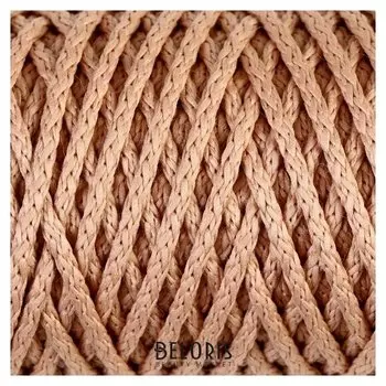 Шнур для вязания "Классик" без сердечника 100% полиэфир ширина 4мм 100м (Св.бежевый)