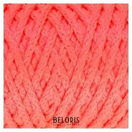 Шнур для вязания "Классик" без сердечника 100% полиэфир ширина 4мм 100м (Роз.люмин.)