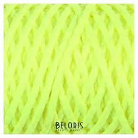 Шнур для вязания "Классик" без сердечника 100% полиэфир ширина 4мм 100м (Желтый люмин.)