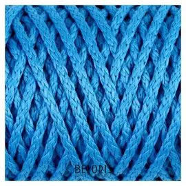 Шнур для вязания "Классик" без сердечника 100% полиэфир ширина 4мм 100м (Св.синий)