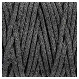 Шнур для вязания "Пухлый" 100% хлопок ширина 5мм 100м (Серый)