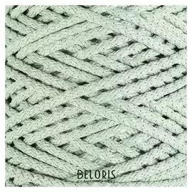 Шнур для вязания с сердечником 100% полиэфир, ширина 5 мм 100м/550гр (21 серо-зеленый)