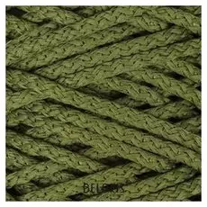 Шнур для вязания с сердечником 100% полиэфир, ширина 5 мм 100м/550гр (51 оливковый)