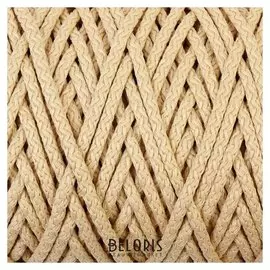 Шнур для вязания с сердечником 100% полиэфир, ширина 5 мм 100м/550гр (155 молочный)