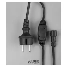 Шнур питания для гирлянд "Бахрома"до 6000 Led, 220v, н.т."каучук" 3W, фиксинг