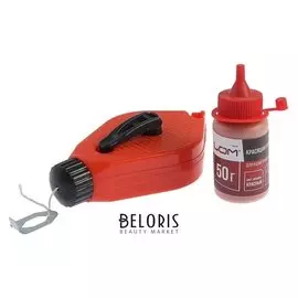 Шнур разметочный Lom, 15 метров, с порошком 50 г