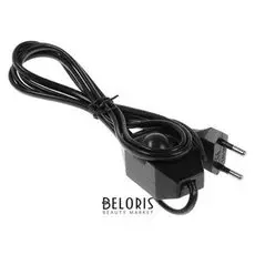 Шнур сетевой с диммером для бра, 100 Вт, 1,5 м, черный