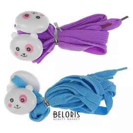 Шнурки световые "Мордочка" 2 штуки, длина шнурка 120 см