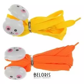 Шнурки световые "Мордочка" 2 штуки, длина шнурка 120 см