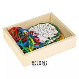 Шнуровка в коробке Весёлые зверята