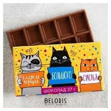 Шоколад молочный «Сладкая порция большого счастья»: 27 г