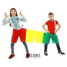 Шорты эстафетные, три штанины, для троих, детские