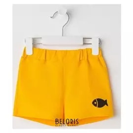 Шорты детские «Кошачьи мечты», цвет жёлтый, рост 74 см