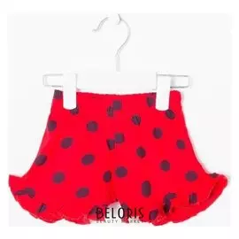 Шорты для девочки, цвет красный, рост 92 см (2 года)