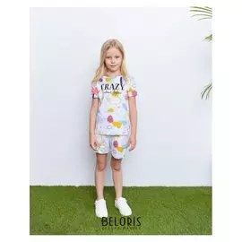 Шорты для девочки Kaftan "Safari" р.34 (122-128), белый