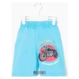 Шорты для мальчика, цвет голубой, рост 104 см (4 года)