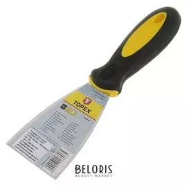 Шпатель малярный Topex, 63 мм, нержавеющая сталь, двухкомпонентная ручка