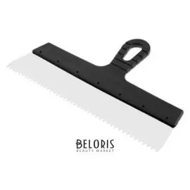 Шпатель зубчатый Lom, 350 мм, зуб 4 мм, нержавеющая сталь