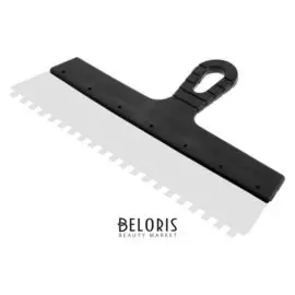 Шпатель зубчатый Lom, 350 мм, зуб 8 мм, нержавеющая сталь