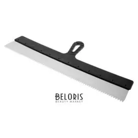 Шпатель зубчатый Lom, 600 мм, зуб 4 мм, нержавеющая сталь